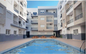 Luxury apartment in martil with swimming pool